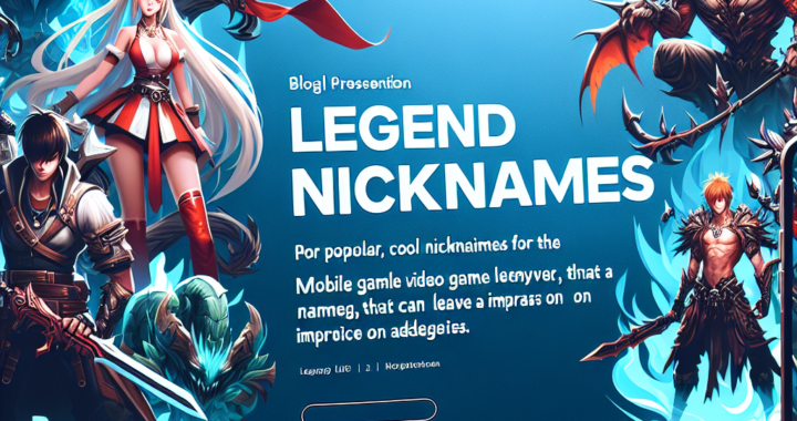 Nickname Mobile Legend Keren yang Bikin Musuh Terkesan